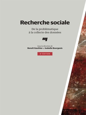 cover image of Recherche sociale, 6e édition